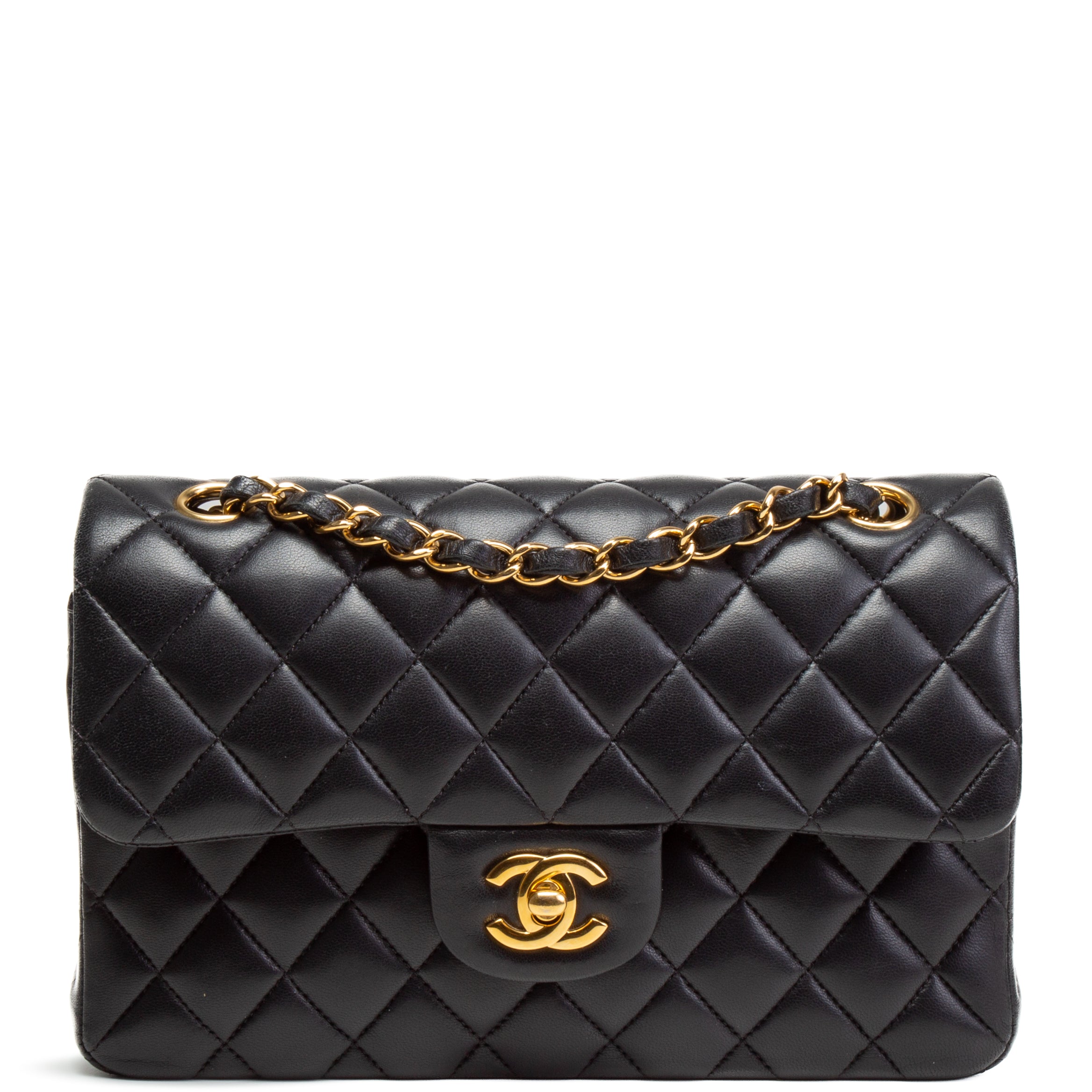 Chanel Black Lambskin Small Top Handle Bag main image 1