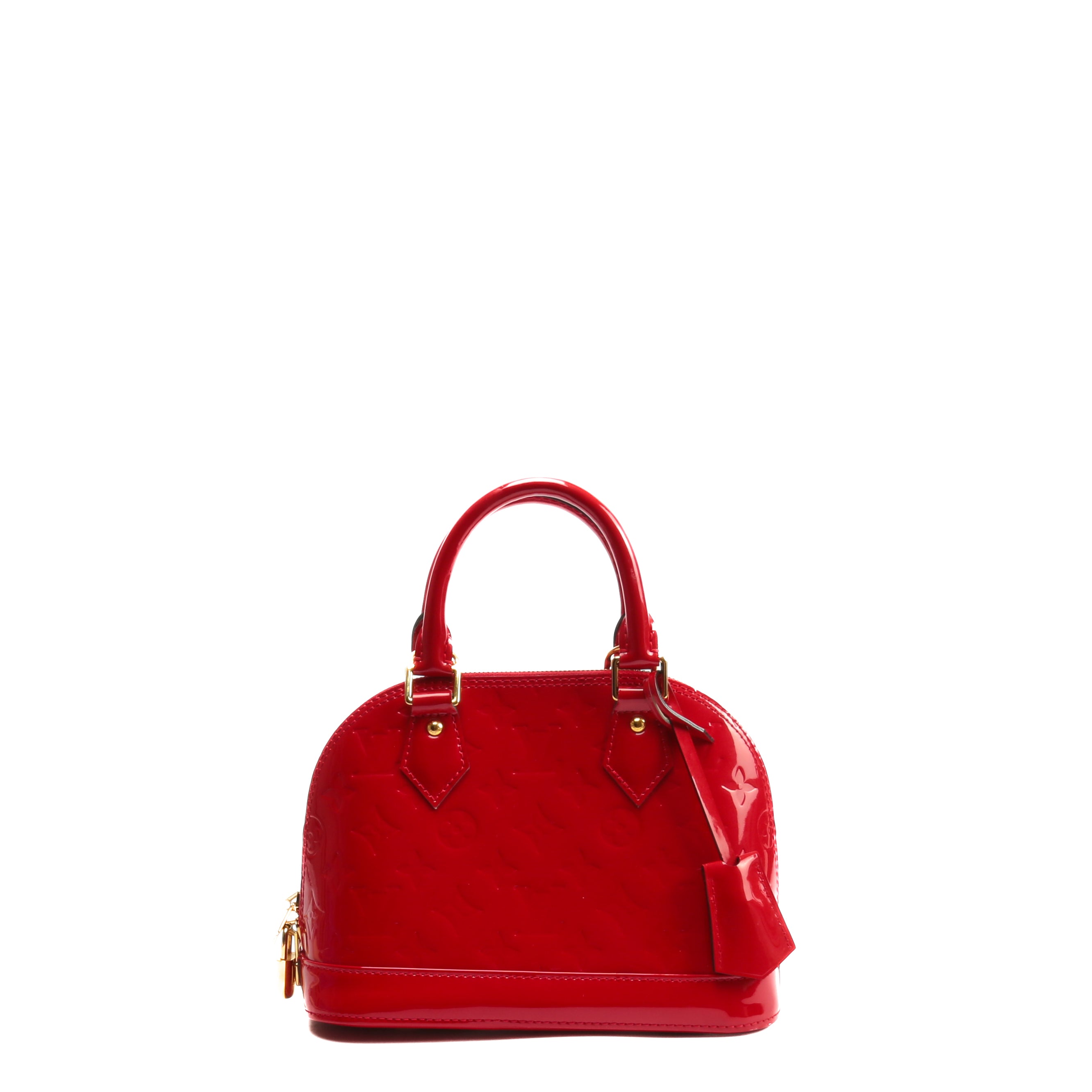 Red Louis Vuitton Monogram Vernis Alma BB Satchel – Designer Revival