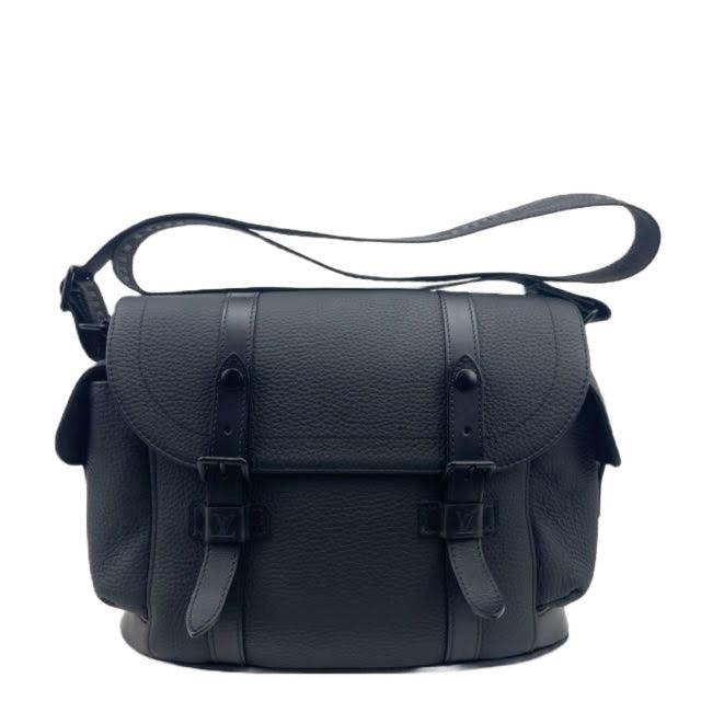 Black Louis Vuitton Taurillon East Side Messenger Bag