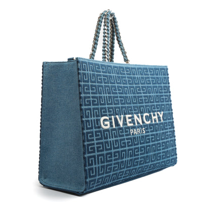 GIVENCHY Medium G-Tote Shopping Bag - 4G Denim