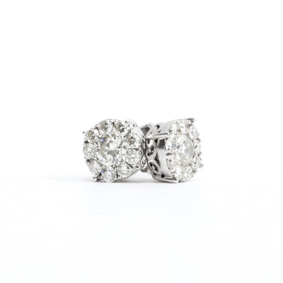 ICEBOX Cluster Diamond Earrings - FINAL SALE