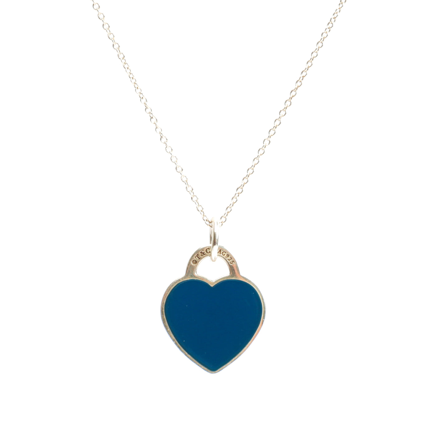 TIFFANY & CO. Blue Heart Necklace - FINAL SALE
