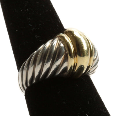 DAVID YURMAN Two Tone Domed Cable Ring - FINAL SALE