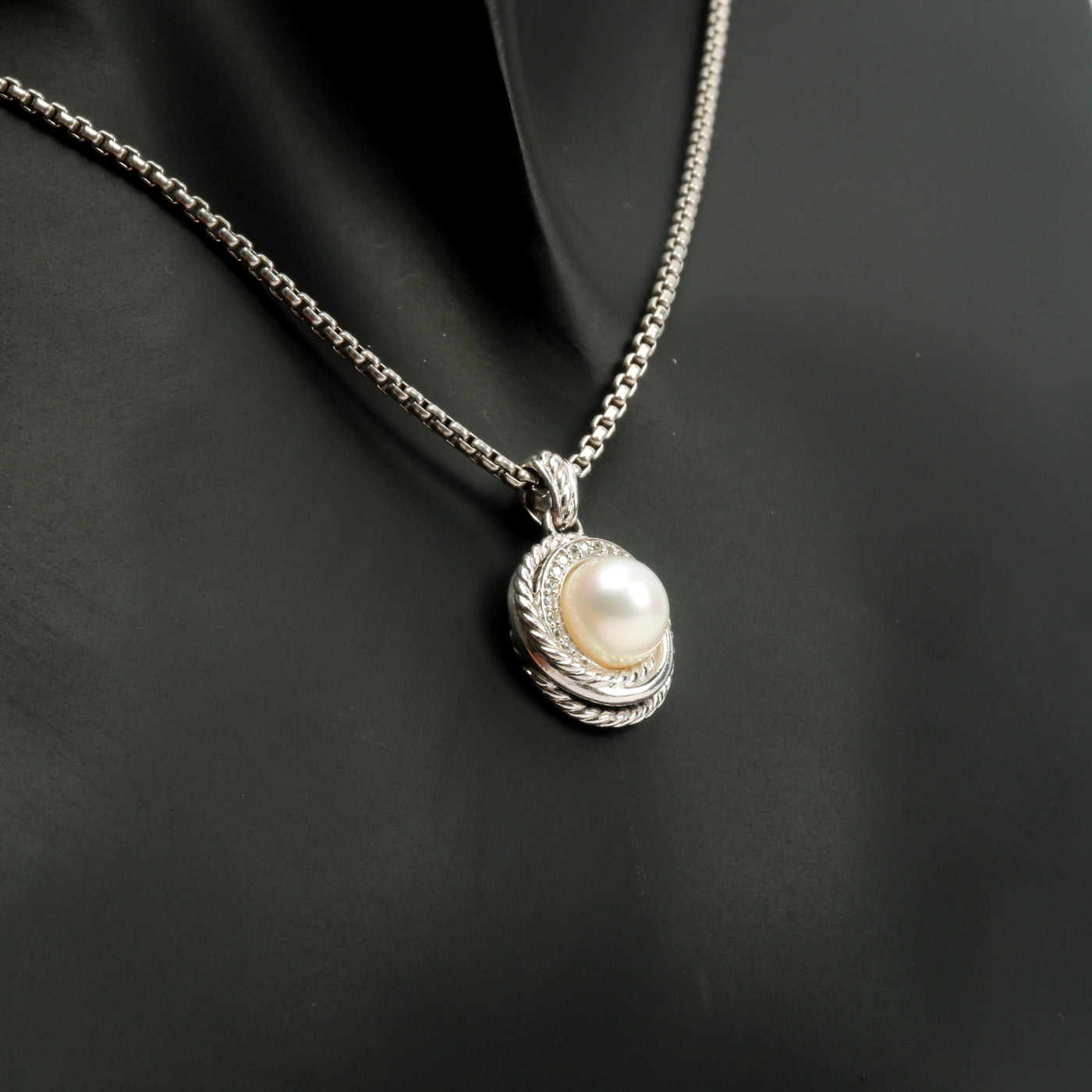 DAVID YURMAN Pearl & Diamond Petite Cerise Necklace - FINAL SALE