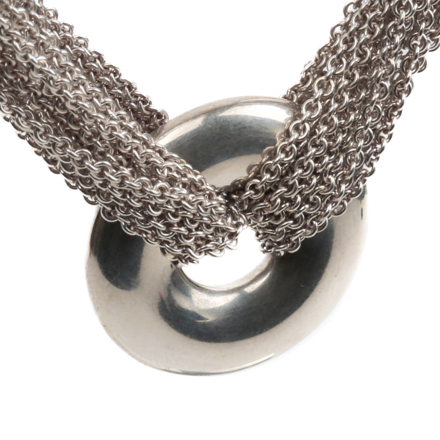 TIFFANY & CO. Mesh Multistrand Circle Necklace - FINAL SALE