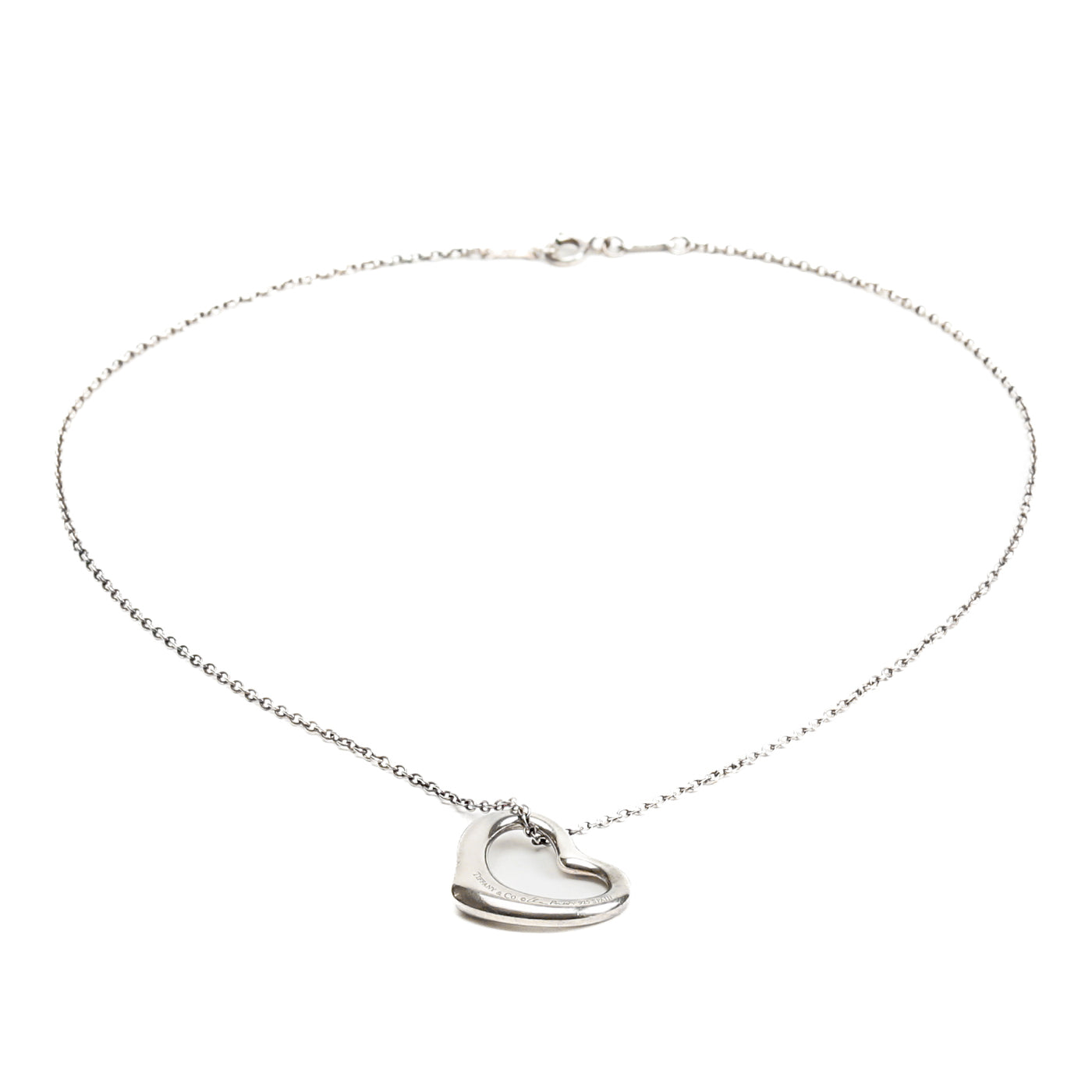 TIFFANY & CO. Open Heart Pendant Necklace - FINAL SALE