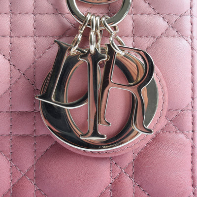 DIOR Lady Dior Cannage Gradient Small "My ABC" (w/Strap) Pink