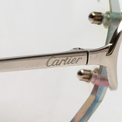 CARTIER Signature C de Cartier Rimless Eyeglasses Silver