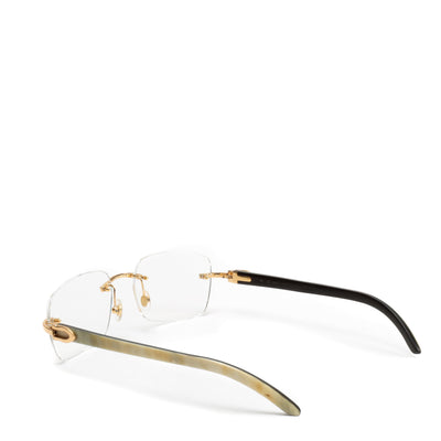 CARTIER C De Cartier Eyeglasses - White Buffalo Horn