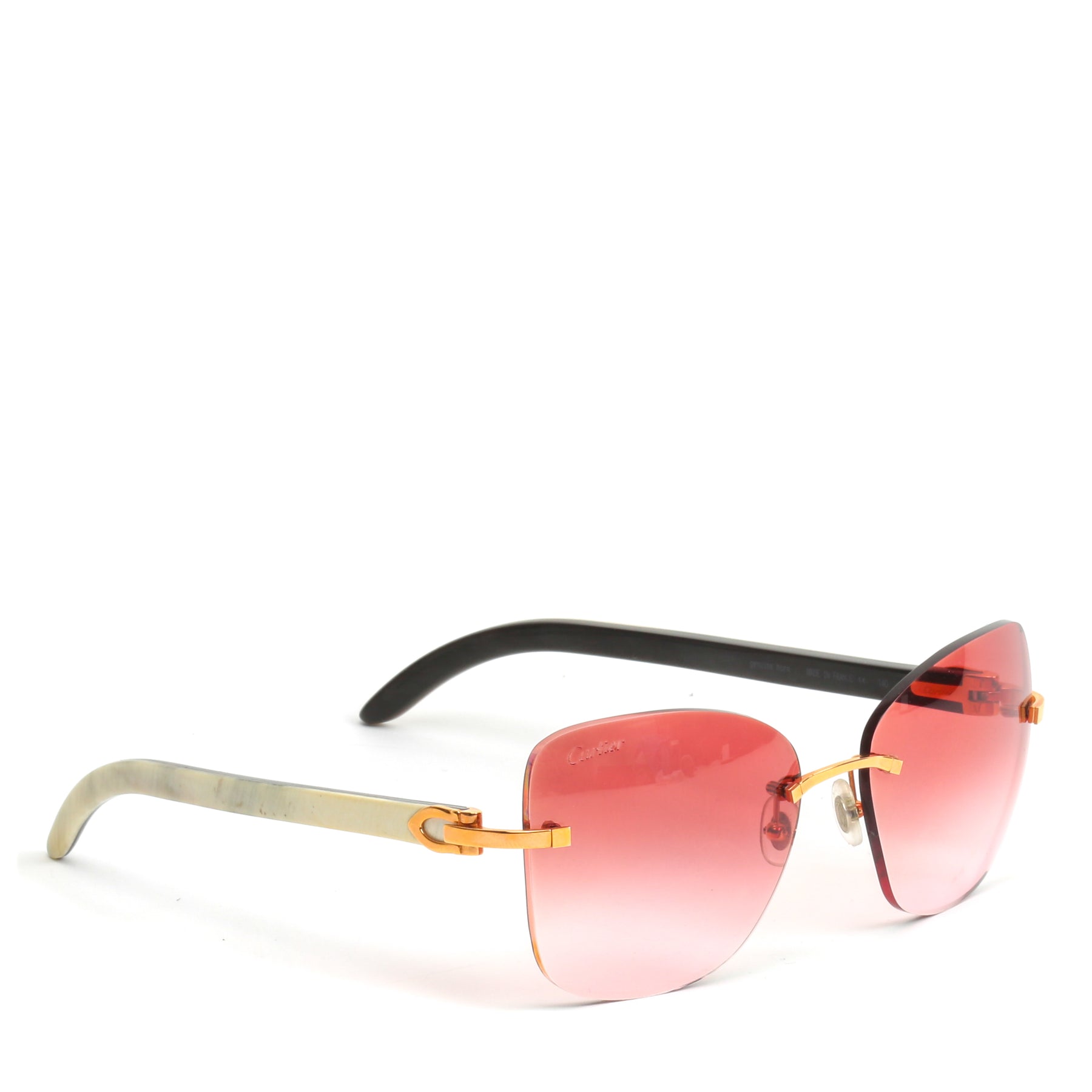 white buffalo horn cartier glasses