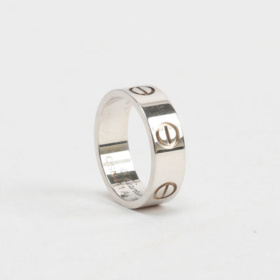 CARTIER Love Ring White Gold Size 50- FINAL SALE
