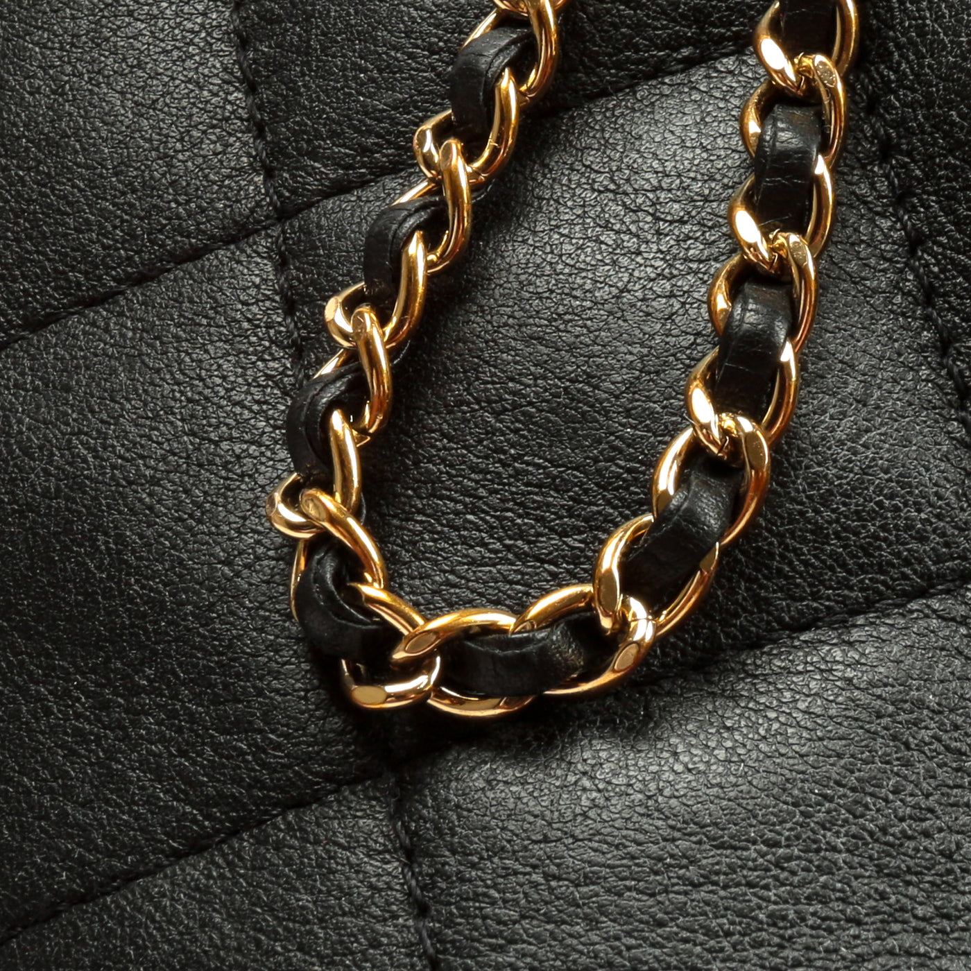 Chanel Quilted Chain Bucket Bag