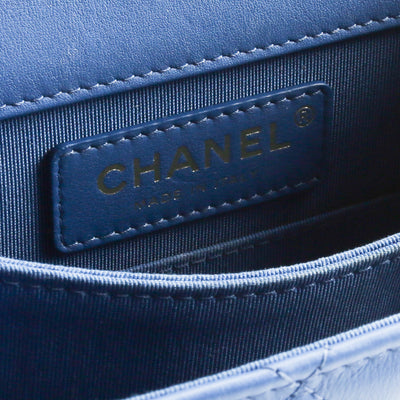 CHANEL North South Boy Bag - Royal Blue