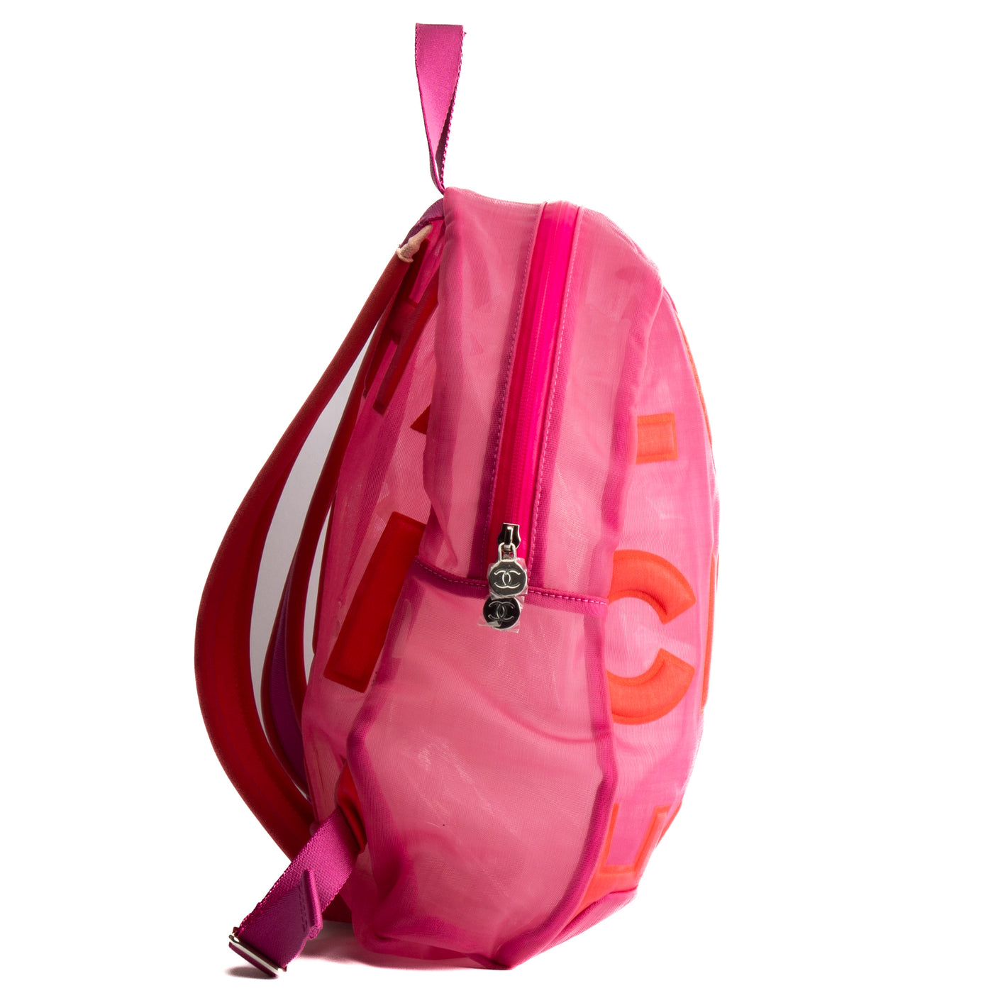 CHANEL Doudoune Mesh Backpack - Pink