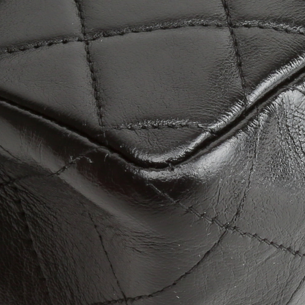 CHANEL Classic Vintage Lambskin Mini Square Flap Bag - Black OUTLET FINAL SALE