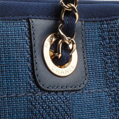 CHANEL Small Deauville Shopping Tote - Blue