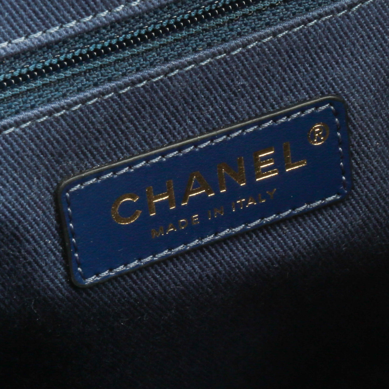 CHANEL Small Deauville Shopping Tote - Blue