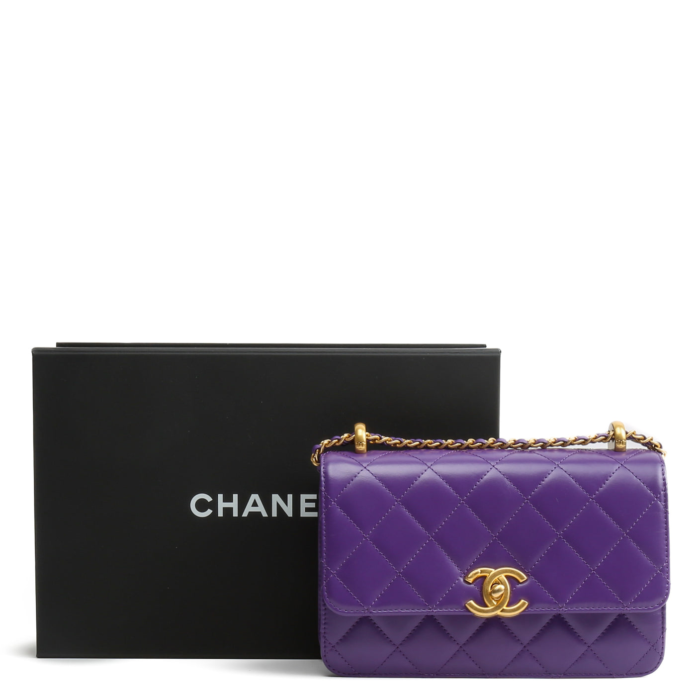 CHANEL Perfect Fit Small Flap Bag - Purple