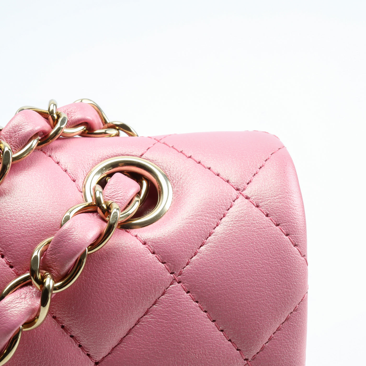 CHANEL Medium Double Flap Bag - Iridescent Pink