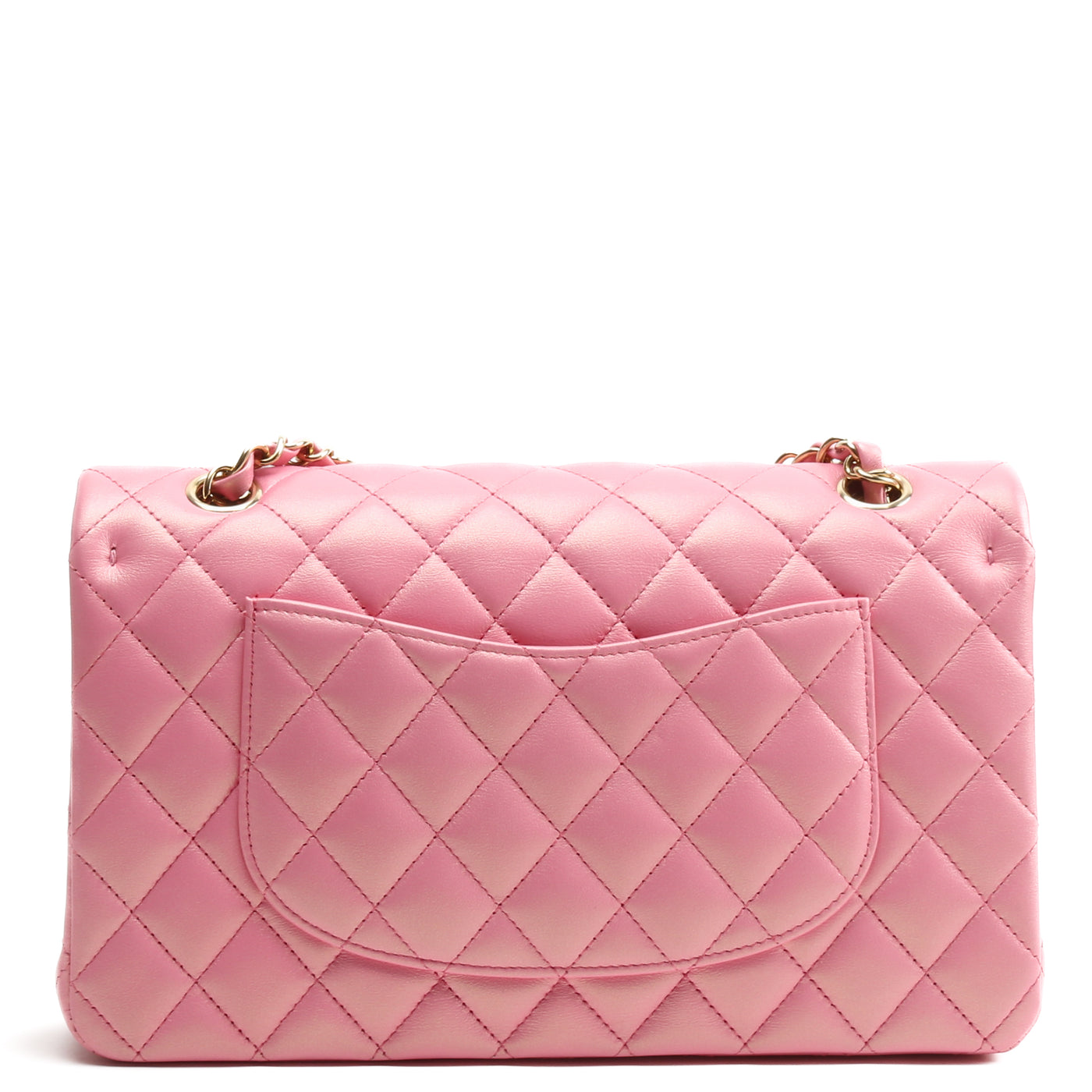 CHANEL Medium Double Flap Bag - Iridescent Pink