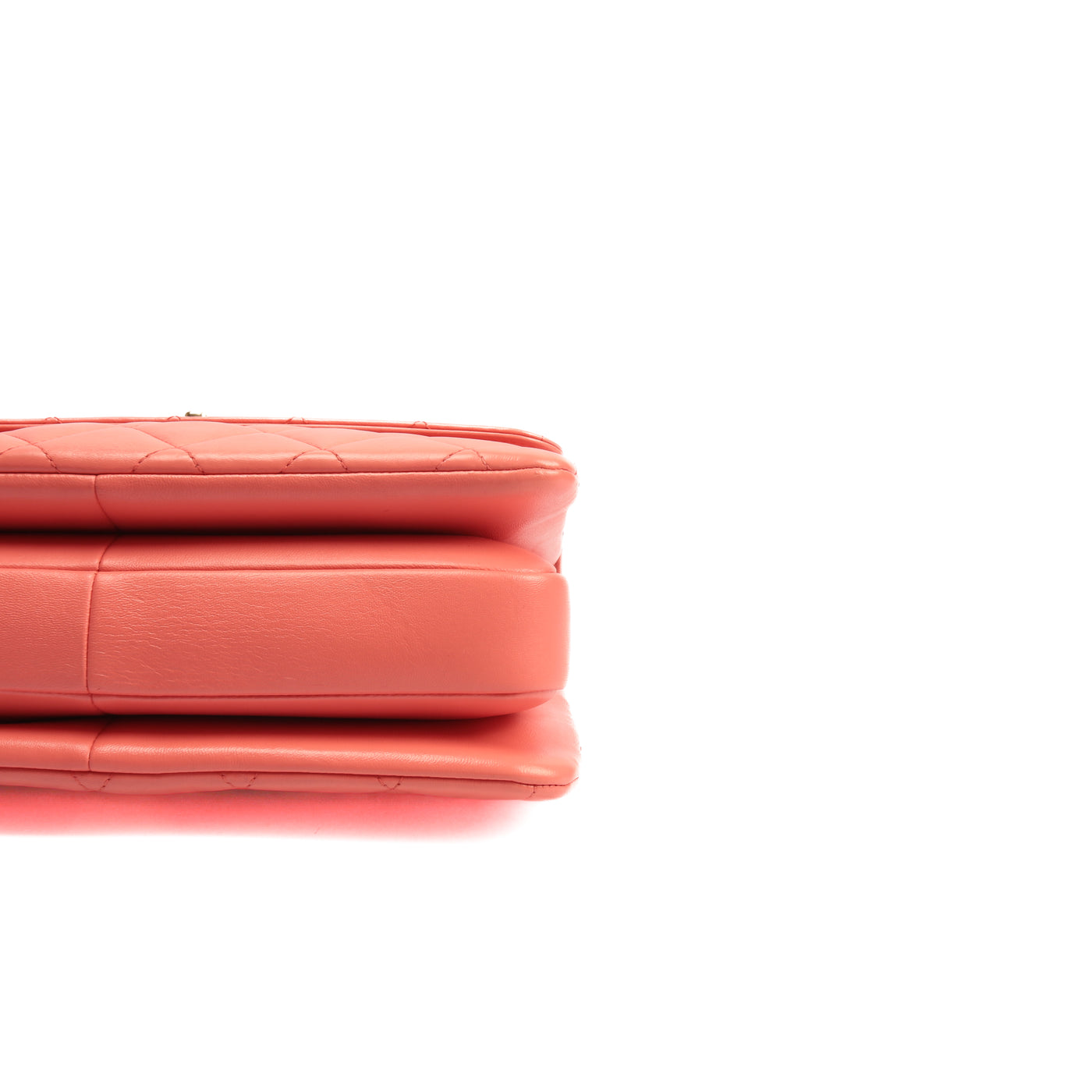Chanel Coral Lizard Wallet on Chain