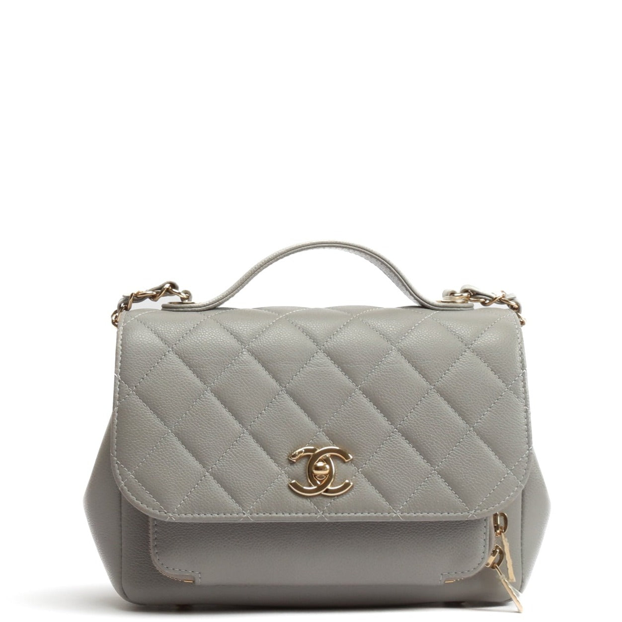 CHANEL BUSINESS AFFINITY FLAP BAG QUILTED CAVIAR SMALL IN SMALL