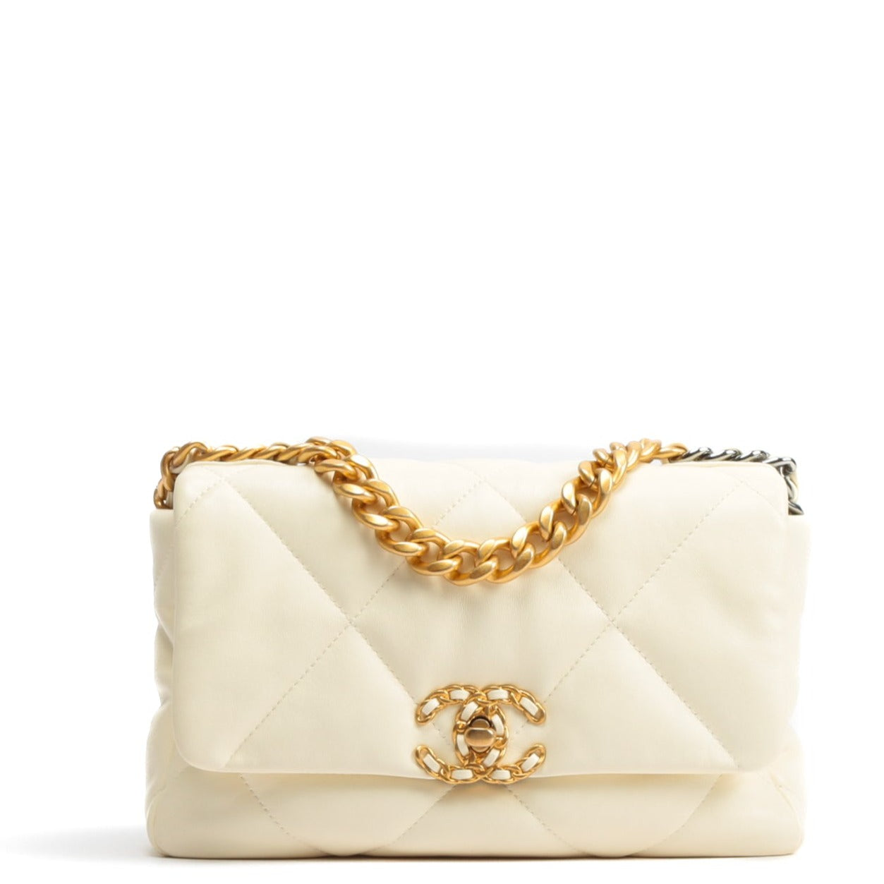 Chanel 19 Handbag Cream