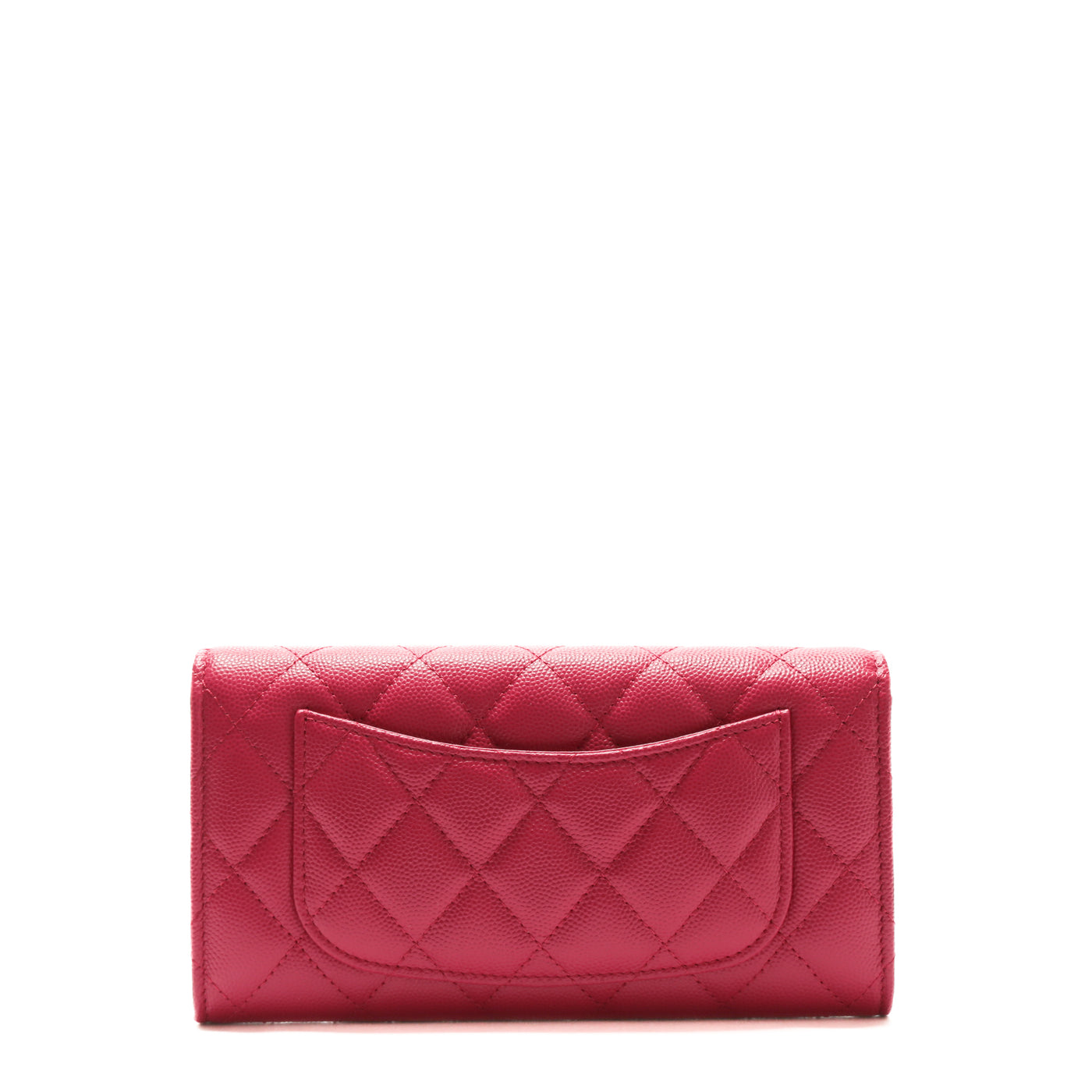 CHANEL CC Gusset Classic Flap Wallet Pink Caviar – ALB