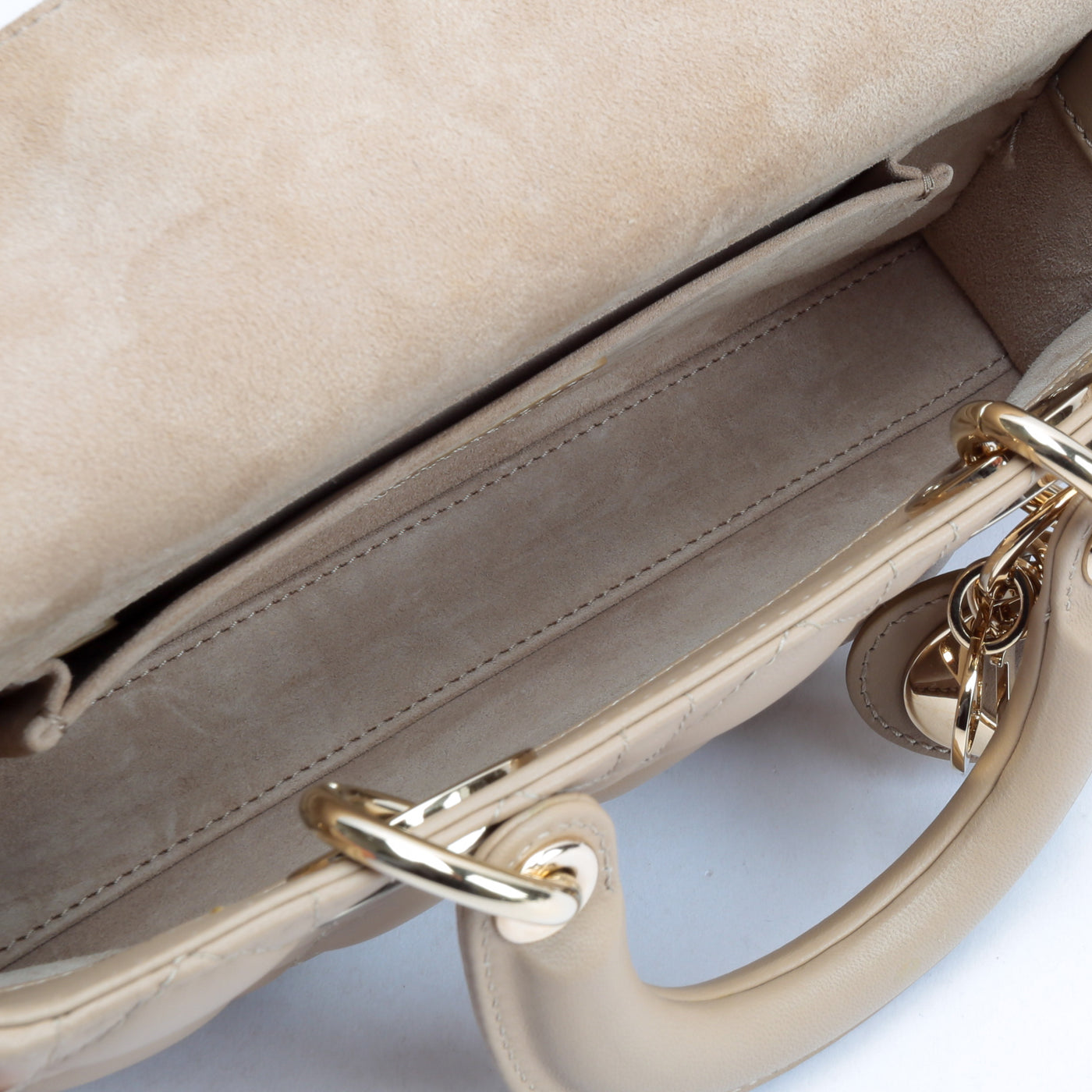 CHRISTIAN DIOR Small Lady D-Joy  Bag- Biscuit (Taupe)