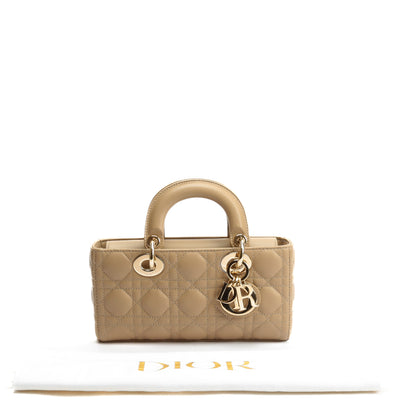 CHRISTIAN DIOR Small Lady D-Joy  Bag- Biscuit (Taupe)