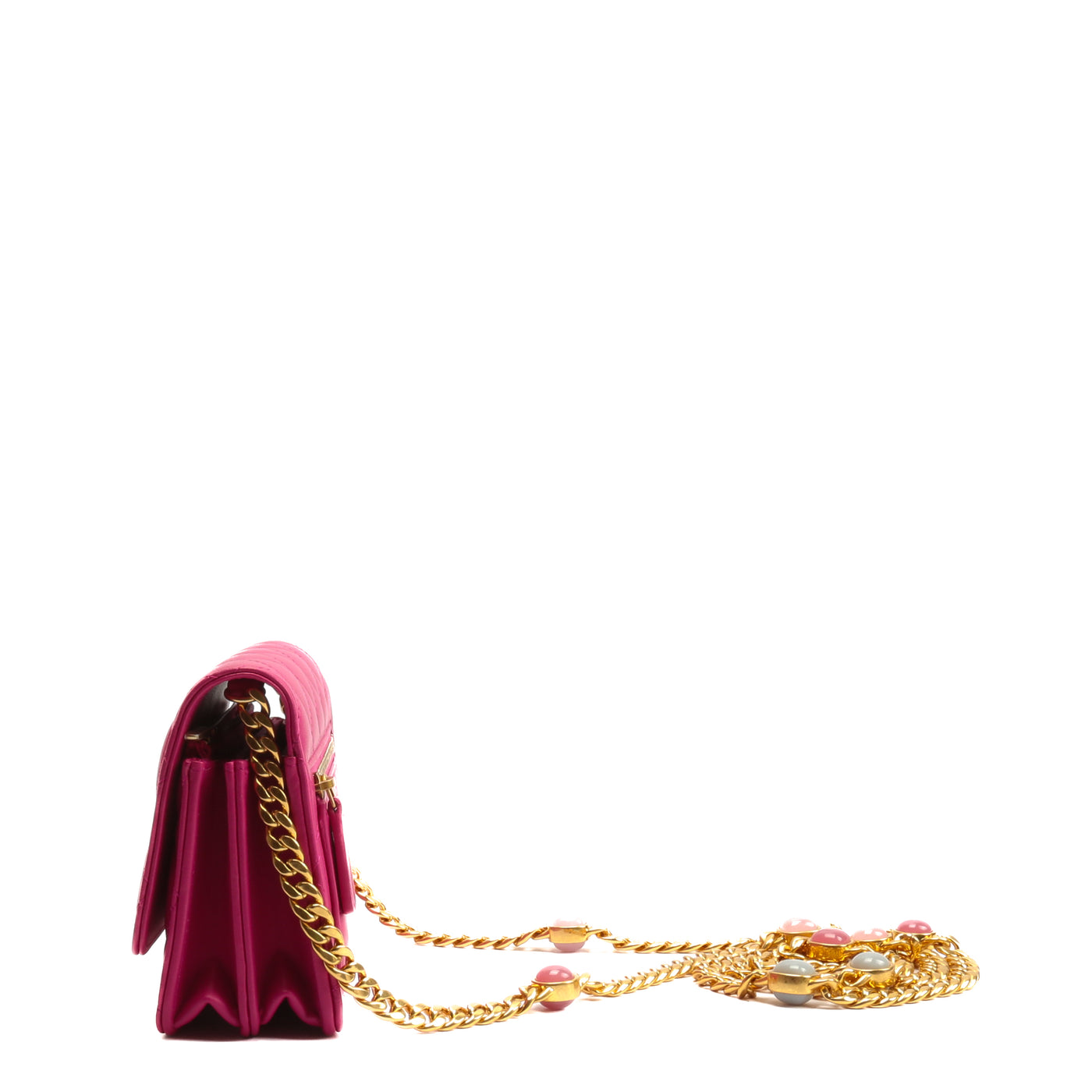 CHANEL Mini Candy Wallet On Chain - Fuchsia Pink