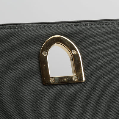 CHRISTIAN DIOR Medium Velvet Oblique Diorama Bag- Grey