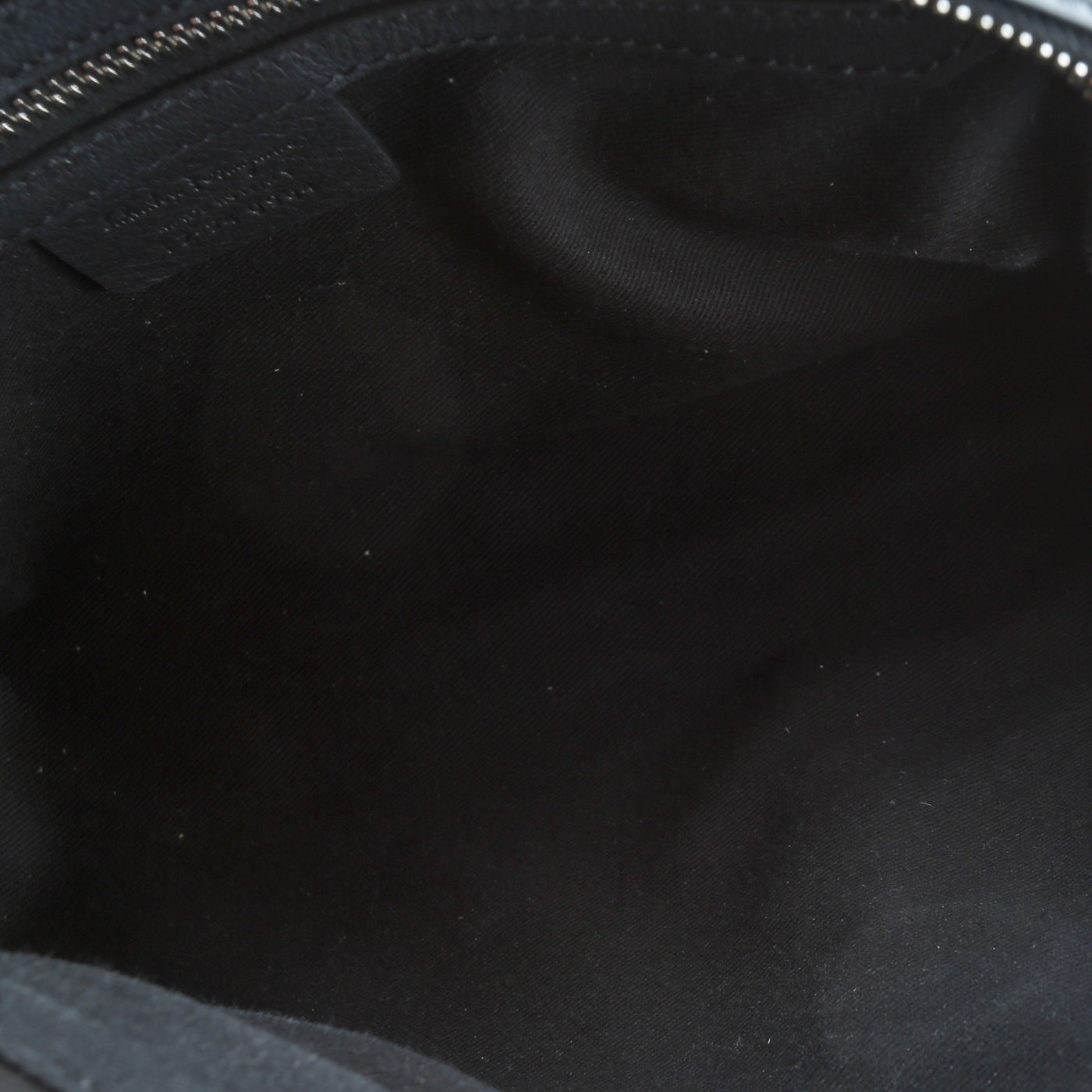FERRAGAMO Gancini Embossed Leather Shoulder Bag - Black