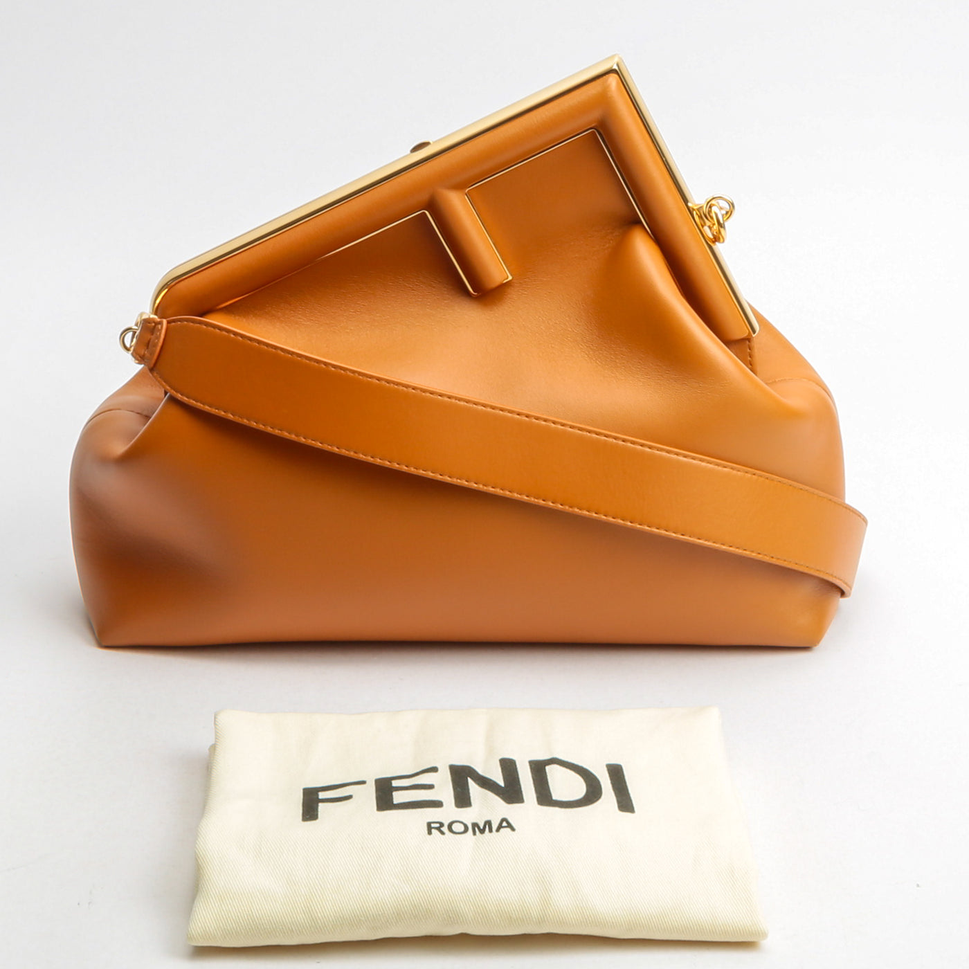 FENDI First Medium Shoulder Bag - Brown
