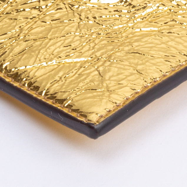 FENDI Metallic Large Flat Pouch - Metallic Gold