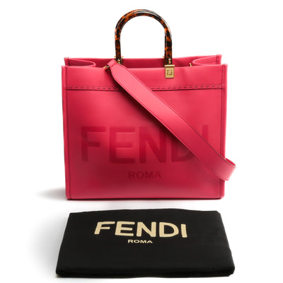 FENDI Medium Sunshine Shopper Tote - Pink