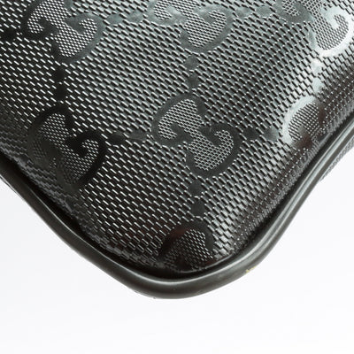 GUCCI GG Imprime Monogram Small Flat Messenger Bag - Platinum Gray- OUTLET FINAL SALE