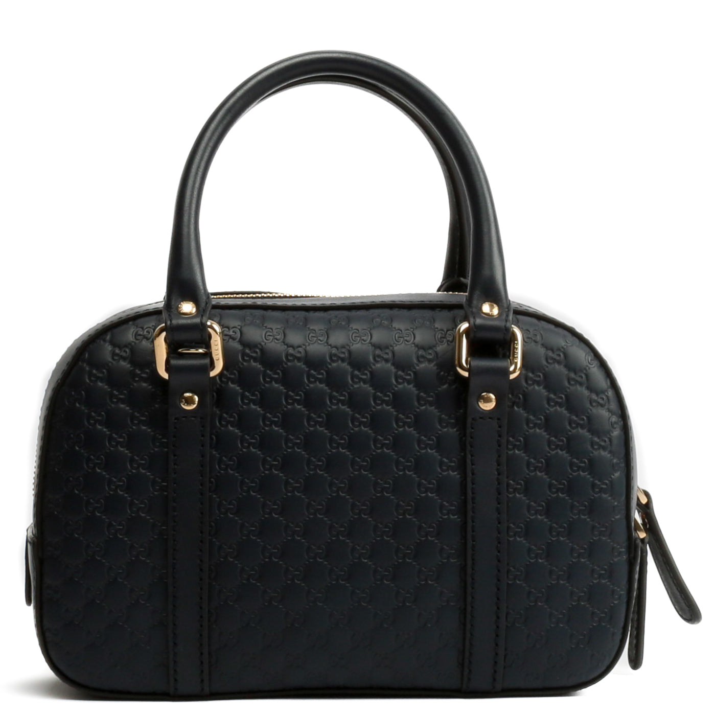 GUCCI Micro Guccissima Bowler Satchel Midnight Blue ALB