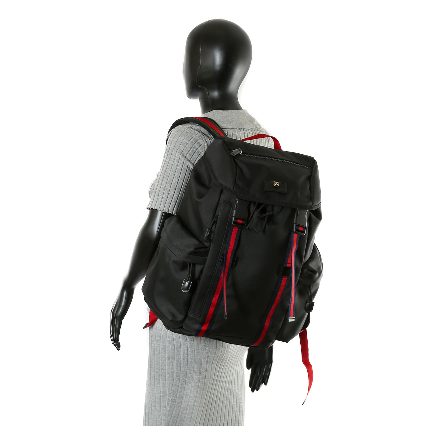 GUCCI Techno Canvas Backpack - Black