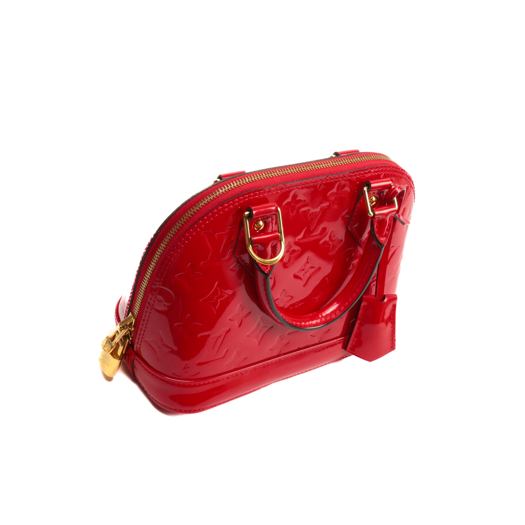 Louis Vuitton Alma Red Vernis Leather BB – Luxe Collective
