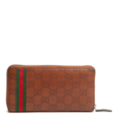 GUCCI Guccissima Zip Around Wallet - OUTLET FINAL SALE