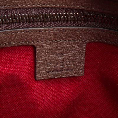 GUCCI Houndstooth Trunk Shoulder Bag - Red