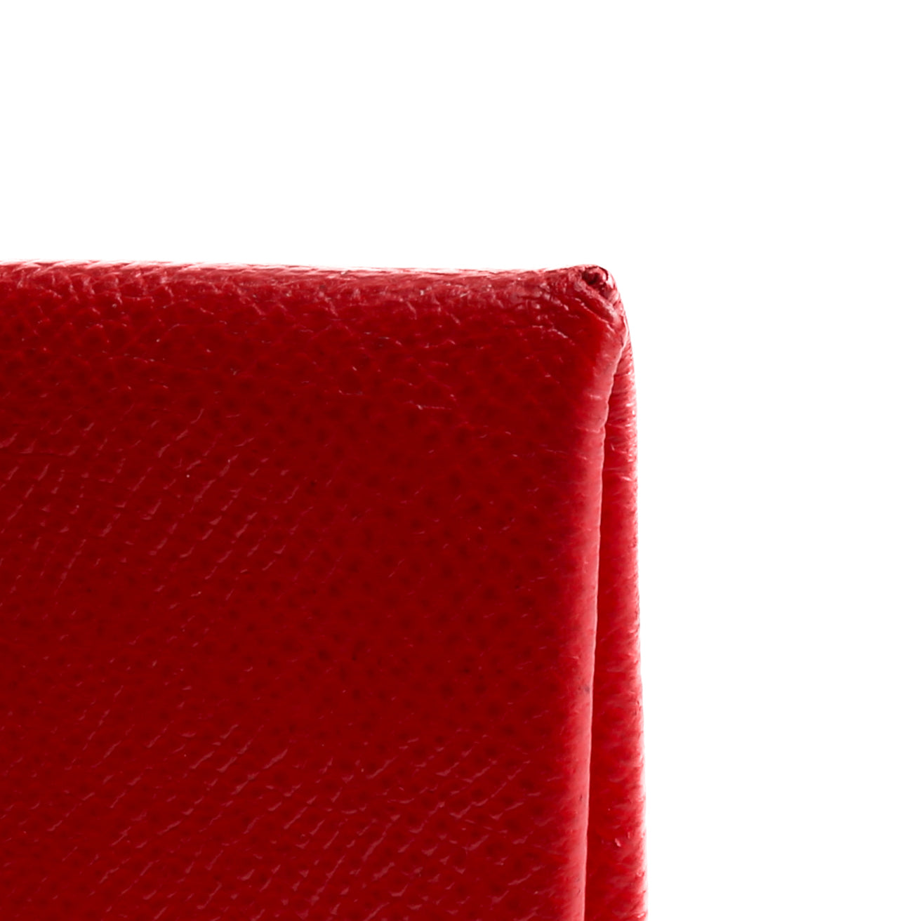 HERMES Calvi Card Holder - Red