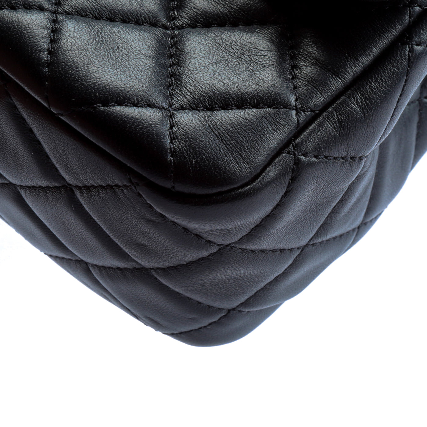 CHANEL Mini Pearl Crush Square Flap Bag - Black