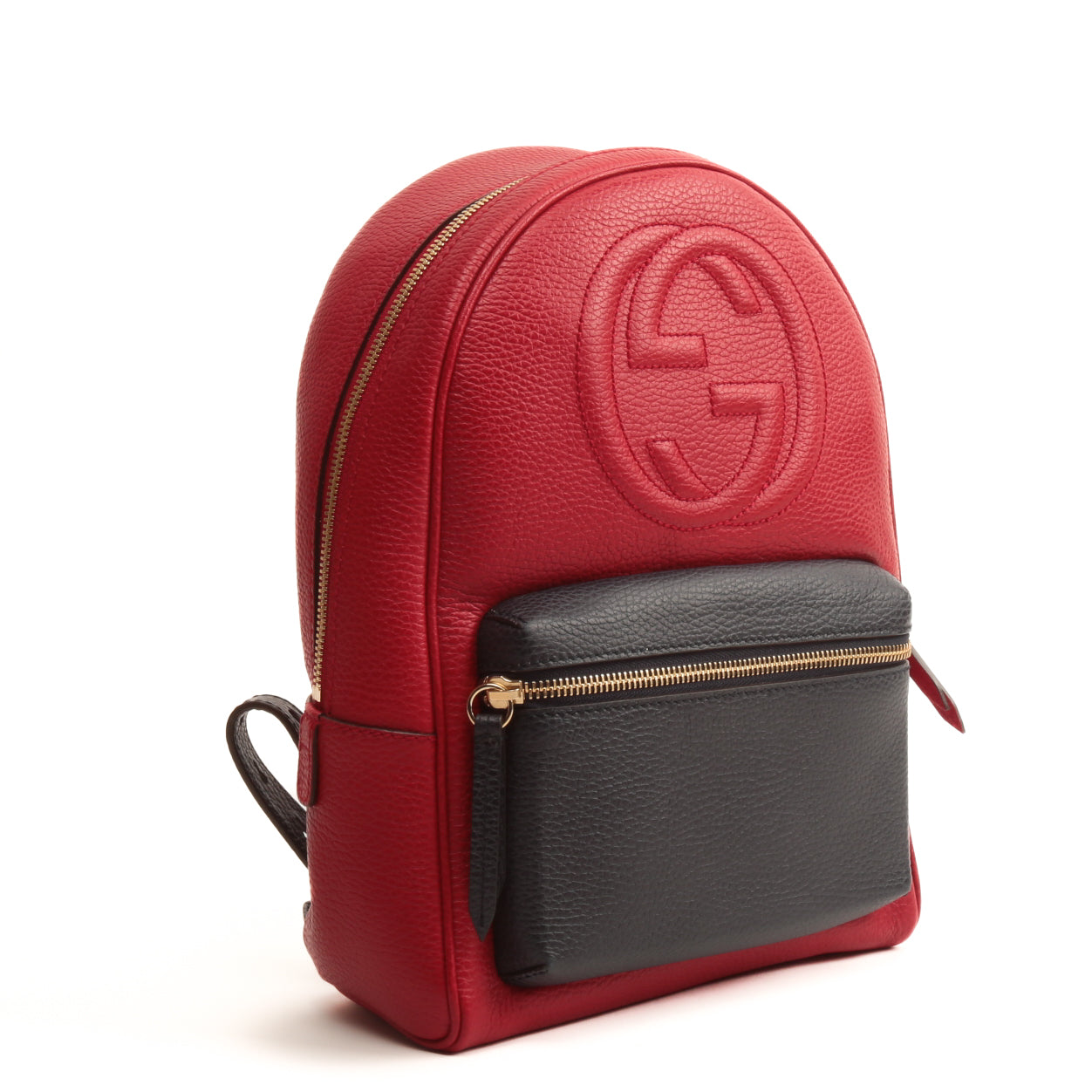 GUCCI Soho Chain Backpack - Red & Navy