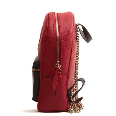 GUCCI Soho Chain Backpack - Red & Navy