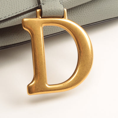 Christian Dior Saddle Bag - Stone Gray