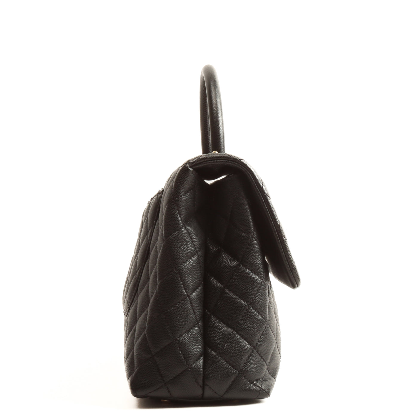 CHANEL Coco Medium Handle Bag - Black