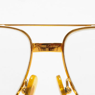 CARTIER Vintage Vendome Laque Glasses Gold