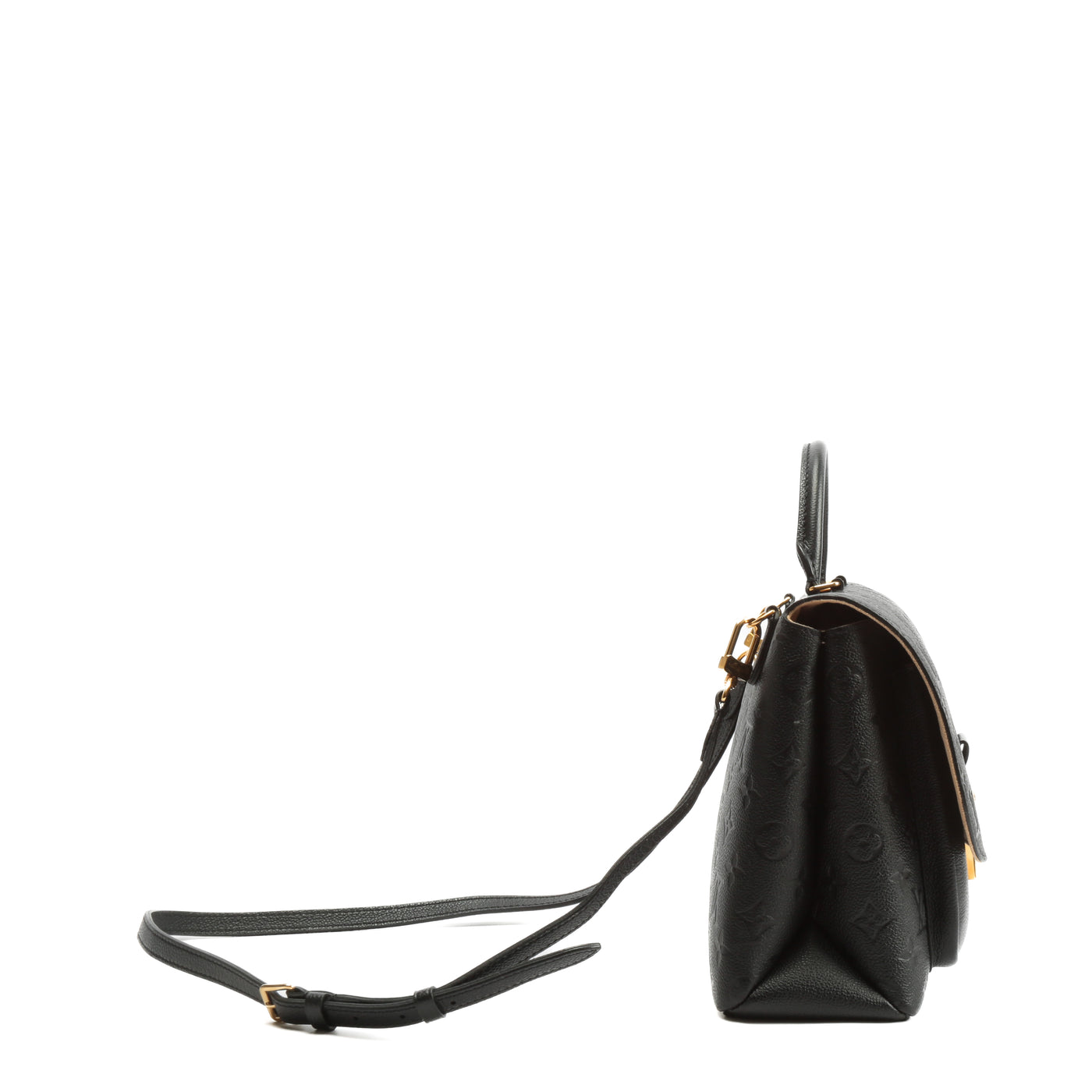 LOUIS VUITTON Empreinte Marignan Monogram Top Handle Black Bag (2019) w/Strap